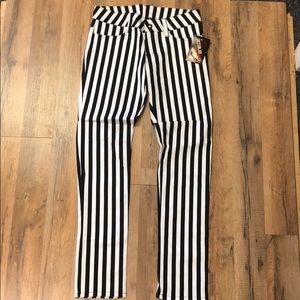 Switchblade Stiletto Striped Peggy Pants NWT G11